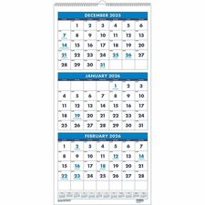 House of Doolittle 3-month Vertical 17 inch Wall Calendar
