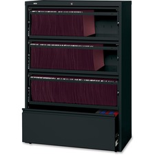 Lorell Fortress Series Lateral File Black
