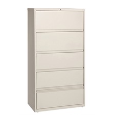 Lorell Fortress Series Lateral File putty 5 drawer