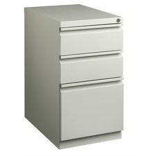 Lorell 23 inch Box Box File Mobile File Cabinet with Full Width Pull