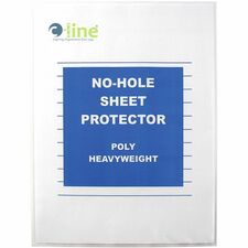 C-Line No-Hole Poly Sheet Protectors clear