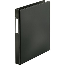 Business Source Slanted D-ring Binders Black