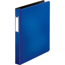Business Source Slanted D-ring Binders Blue