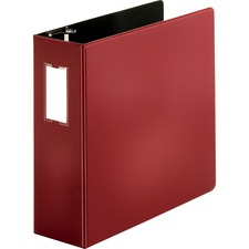 Business Source Slanted D-ring Binders 4 inch burgundy