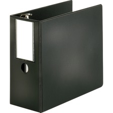 Business Source Slanted D-ring Binders 5 inch black