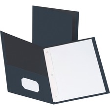 Business Source Letter Recycled Pocket Folder Dark Blue