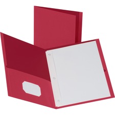 Business Source Letter Recycled Pocket Folder Red