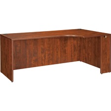 Lorell Essentials Series Right Corner Credenza Cherry