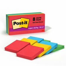 Post-it Super Sticky Notes Playful Primaries Color Collection