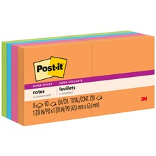 Post-it Super Sticky Notes Energy Boost Color Collection