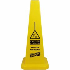 Genuine Joe 4-sided caution safety cone