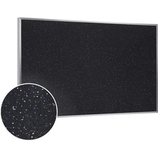 Ghent Recycled Bulletin Board with Aluminum Frame 36 x 60 Confetti Rubber Surface