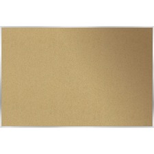 Ghent Natural Cork Bulletin Board with Aluminum Frame 48 by 10 ft