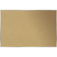 Ghent Natural Cork Bulletin Board with Aluminum Frame 48 by 72