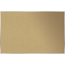 Ghent Natural Cork Bulletin Board with Aluminum Frame - 36 inch x 48 inch