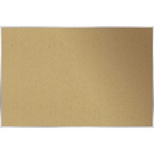 Ghent Natural Cork Bulletin Board with Aluminum Frame - 24 inch x 36 inch