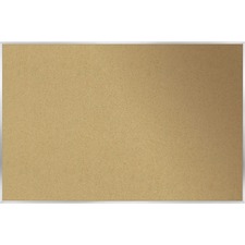 Ghent Natural Cork Bulletin Board with Aluminum Frame - 48 inch x 96 inch