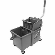 Unger Dual Compartment Mop Bucket gray