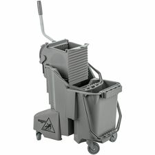 Unger SmartColor Dual-Compartment Mop Bucket black