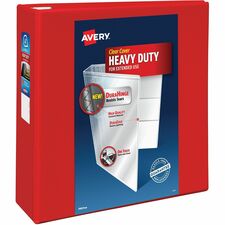 Avery Heavy-Duty View Red 4 inch Binder