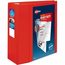 Avery Heavy-Duty View Binder 5 Inch Red
