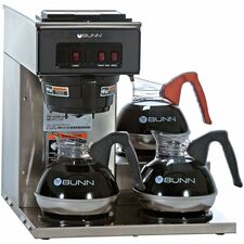 BUNN 12-Cup Low-Profile Pourover Coffee Brewer with 3 Warmers