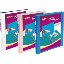 Avery Two-Tone View 3-Ring Binder with pockets