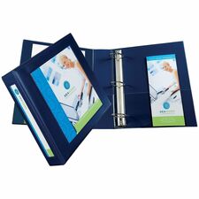 Avery Heavy-Duty Framed View 3-Ring Binder, 2 inch EZD Rings, Navy Blue