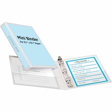 Avery Mini Durable View 3 Ring Binder, 0.5 inch Round Rings, White