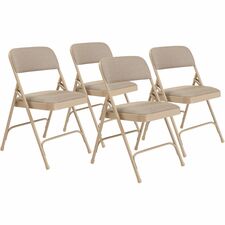National Public Seating 2200 Series Folding Chair Café Beige