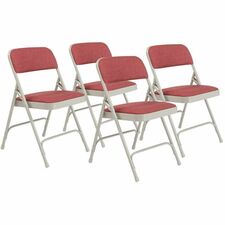 National Public Seating 2200 Series Folding Chair - Majestic Cabernet