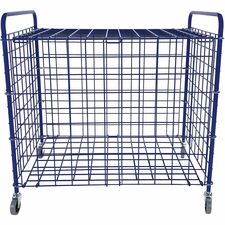 Champion Sports Full Size Lockable Ball Locker - Steel - 36" Length x 24" Width x 36" Height - Blue - 1 Each