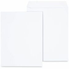Universal Envelope - Catalog - #13 1/2 - 28 lb - Self Adhesive - White - Paper Stock - 100 / Box