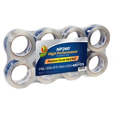 Duck HP260 high performance packaging tape 8 pack