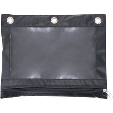 Advantus binder pencil pouch black clear