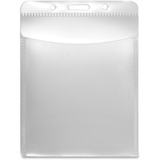 Advantus PVC-free vertical badge holder clear 50 pack