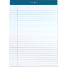 TOPS Docket Legal Rule Writing Pads White