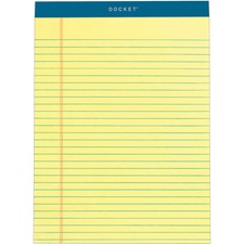 TOPS Docket Legal Rule Writing Pads Canary