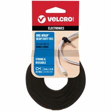 VELCRO ONE-WRAP Ties Black 25 ct