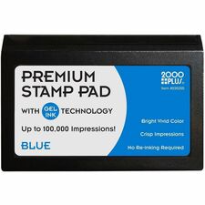 Cosco 2000 Plus Gel Ink Premium Stamp Pad - Blue Ink - 1 Each
