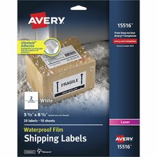 Avery 5.5 x 8.5 Labels Ultrahold