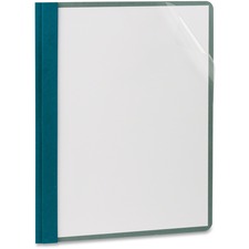 TOPS EarthWise Letter Recycled Report Cover - 8 1/2" x 11" - 100 Sheets Capacity - 3 x Double Tang Fastener - Blue - Clear Front, Sturdy, Acid-free - 100% Recycled - 25 / Box