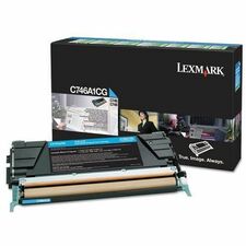 Lexmark Original Standard Yield Laser Toner Cartridge - Cyan