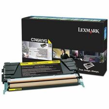 Lexmark Original Standard Yield Laser Toner Cartridge - Yellow