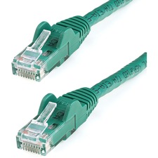 StarTech.com 5 ft Green Snagless Cat6 UTP Patch Cable - 5 ft Category 6 Network Cable for Network Device, Workstation, Hub, Distribution Panel, Wall Outlet, IP Phone - First End: 1 x RJ-45 Network - Male - Second End: 1 x RJ-45 Network - Male - 10 Gbit/s - Patch Cable - Gold Plated Contact - CMG - 24 AWG - Green - 1 Each