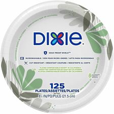 Dixie Foods Pathways Everyday Paper Plates - 8.5 inch - 125 Pack