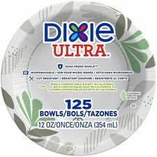 Dixie Ultra Pathways 12 oz Heavyweight Paper Bowls - 125 Pack