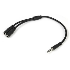 StarTech.com Slim Stereo Splitter Cable