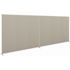 HON Verse HBV-P6072 Panel - 72" Width x 60" Height - Easy to Use, Upholstered, Durable, Leveling Glide, Glide - Metal, Plastic, Fabric - Light Gray, Gray - 1 Each
