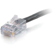 C2G 100 ft Cat6 Non Booted Plenum UTP Unshielded Network Patch Cable - Black